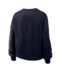 Nike Women's Navy Team Usa Oversized Phoenix Pullover Sweatshirt