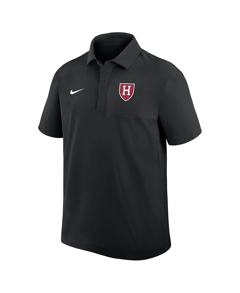 Nike Men's Black Harvard Crimson 2025 Sideline Polo Shirt