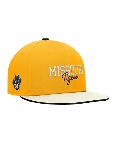 Nike Men's Gold Missouri Tigers Vintage Script Pro Dri-fit Snapback Hat