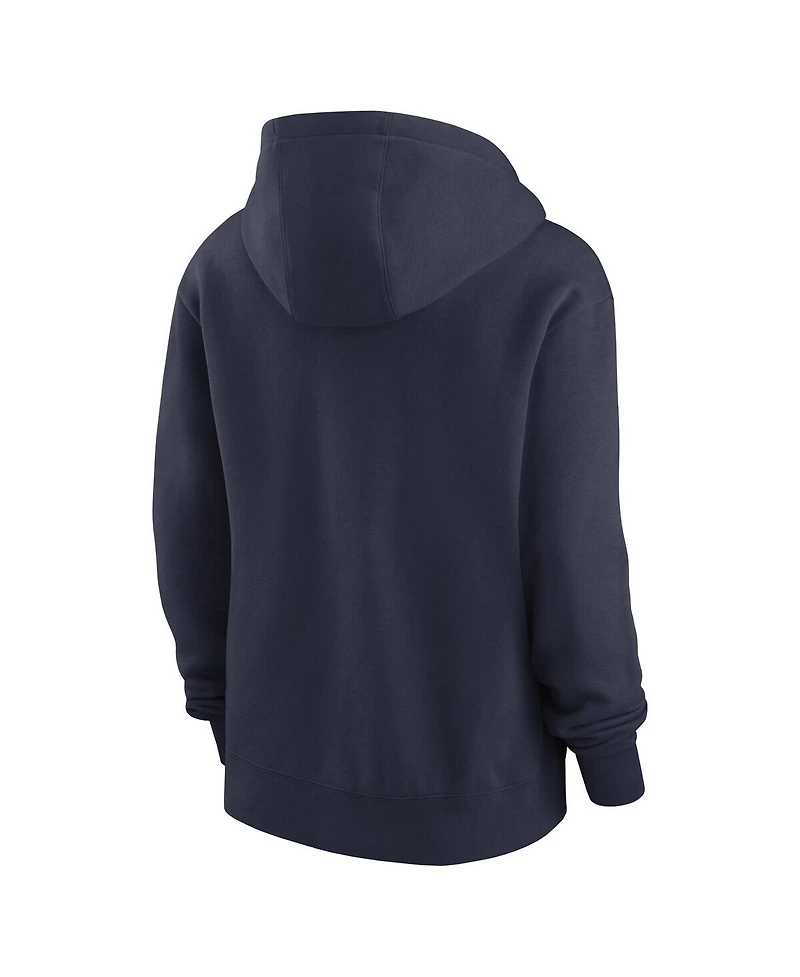 Nike Women's Navy New England Patriots Team Logo Club Fleece Pullover Hoodie
