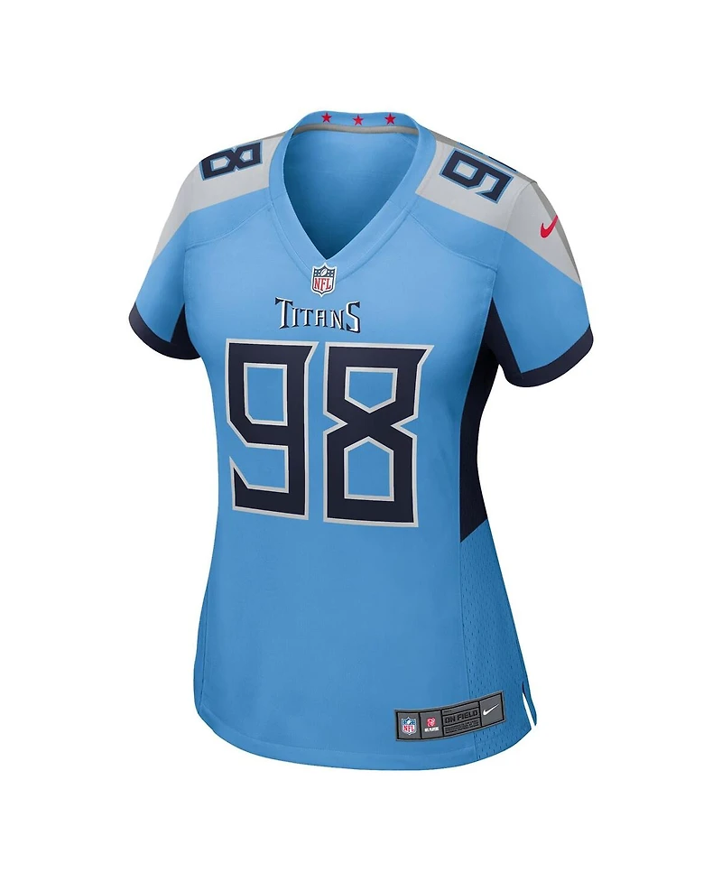Nike Women's Jeffery Simmons Light Blue Tennessee Titans Team Game Jersey