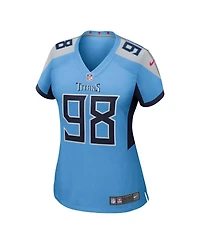 Nike Women's Jeffery Simmons Light Blue Tennessee Titans Team Game Jersey