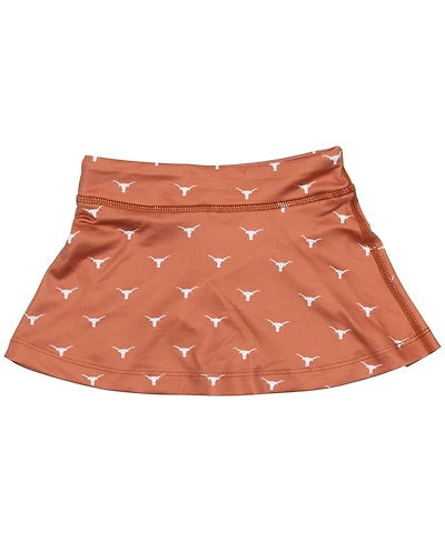 ZooZatz Girls Toddler Texas Orange Longhorns All-Over Print Tennis Skort