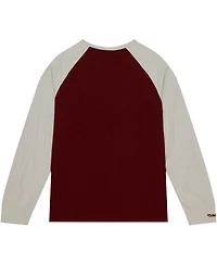 Mitchell & Ness Men's Maroon Mississippi State Bulldogs Legendary Slub Raglan Long Sleeve T-Shirt