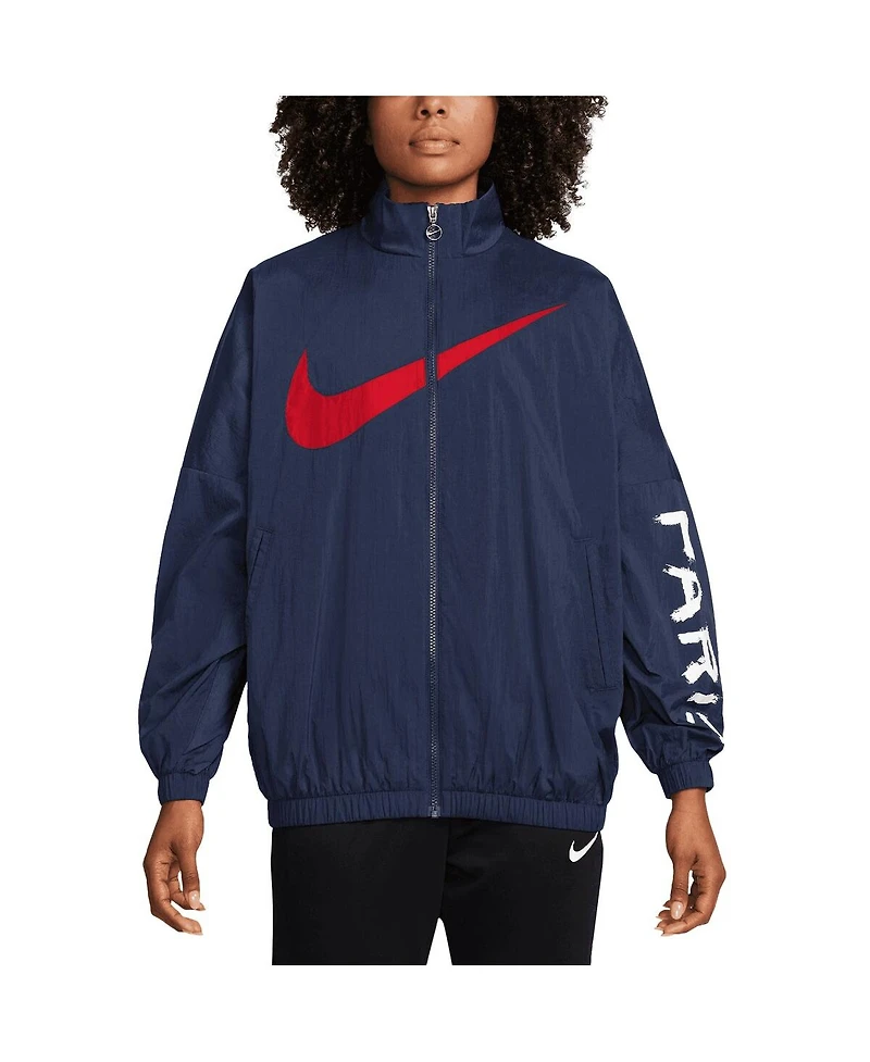 Nike Women's Navy Paris Saint-Germain Essential Windrunner Full-Zip Jacket