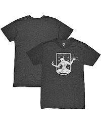 1863FC Men's Heather Black Detroit City Fc Mono Crest Twisted Tri-Blend Slub T-Shirt