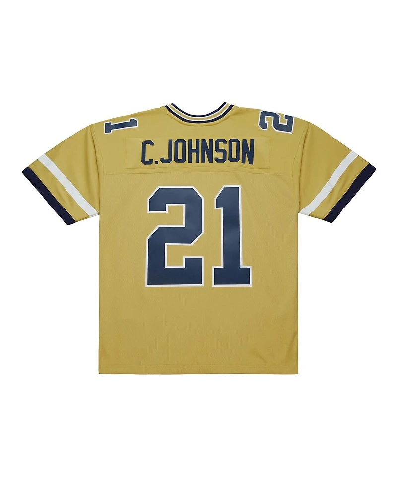 Mitchell & Ness Men's Calvin Johnson Gold Georgia Tech Yellow Jackets 2006 Big Tall Legacy Jersey