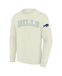 Profile Men's Cream Buffalo Bills Big Tall Fleece Sweatshirt