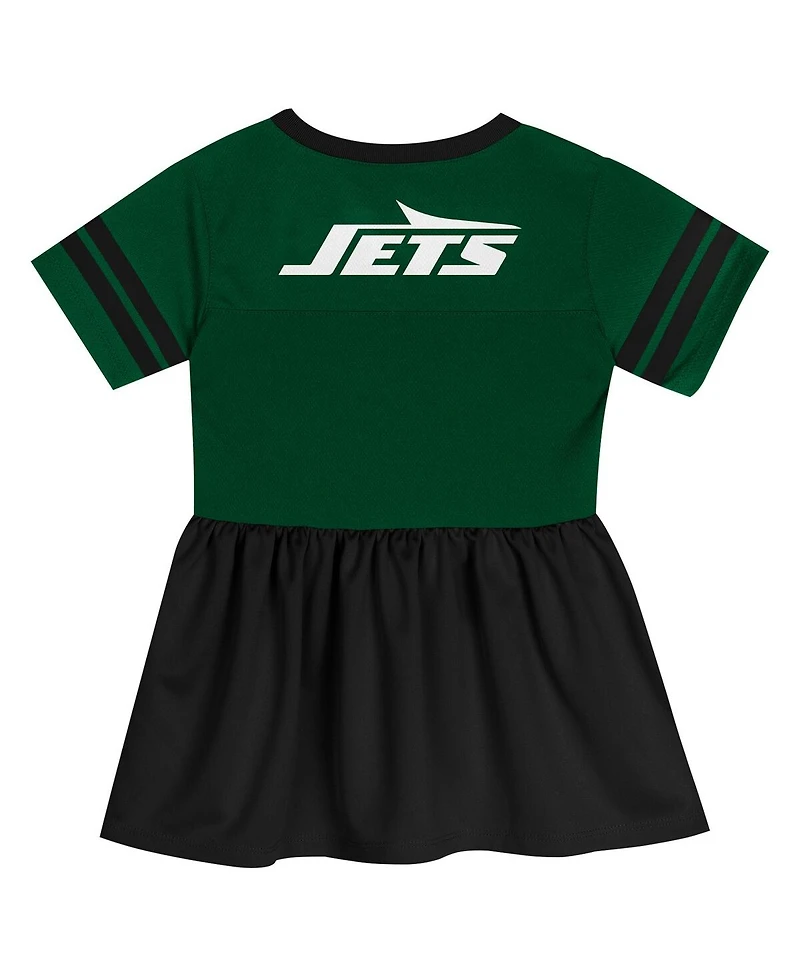 Outerstuff Girls Toddler Green New York Jets Stadium Lights Fashion Jersey Dress