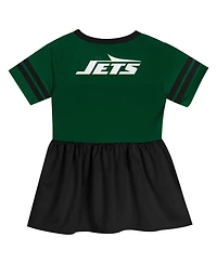 Outerstuff Girls Toddler Green New York Jets Stadium Lights Fashion Jersey Dress
