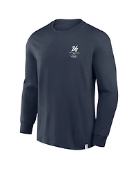 Fanatics Men's Navy Milano Cortina 2026 Winter Olympics Long Sleeve T-Shirt