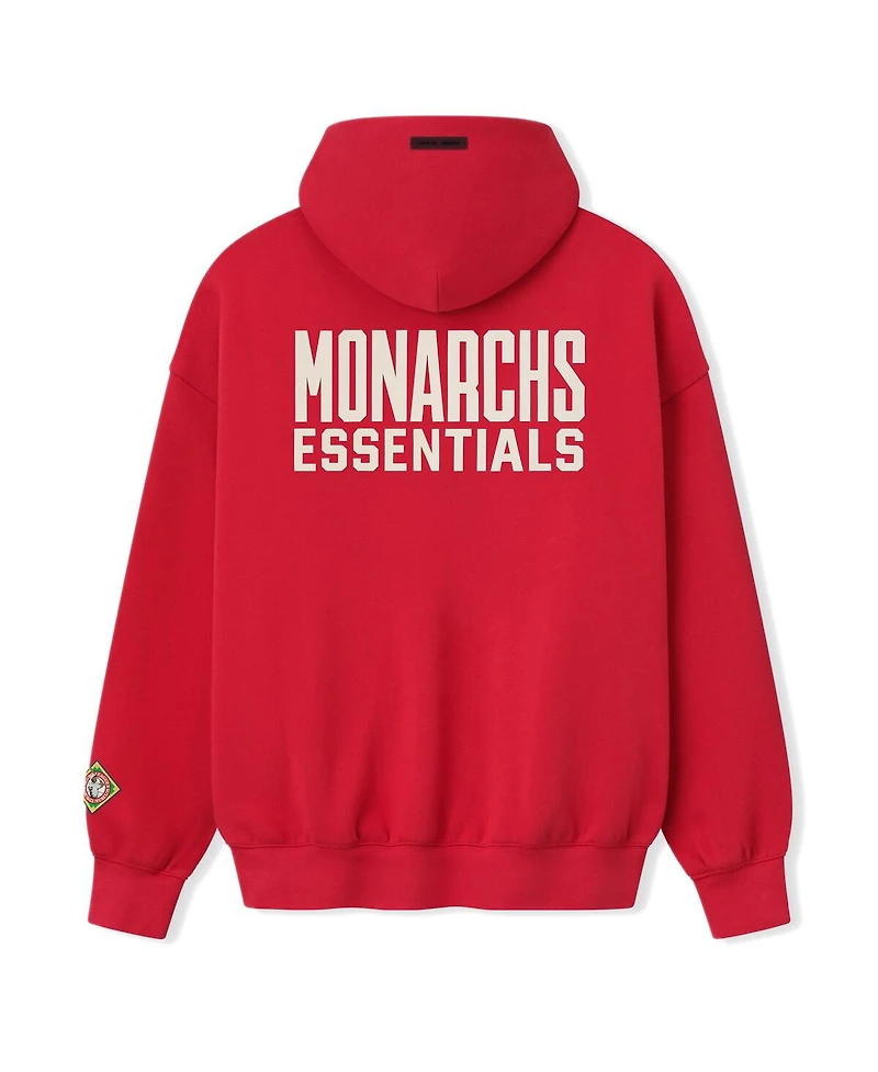 Fear of God Men's Red Kansas City Monarchs Negro Leagues Baseball Museum Fleece Pullover Hoodie