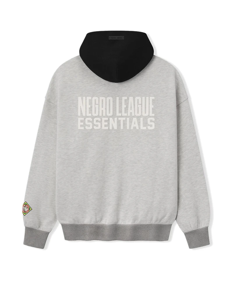 Fear of God Men's Heather Gray/Black Negro Leagues Baseball Museum Fleece Pullover Hoodie