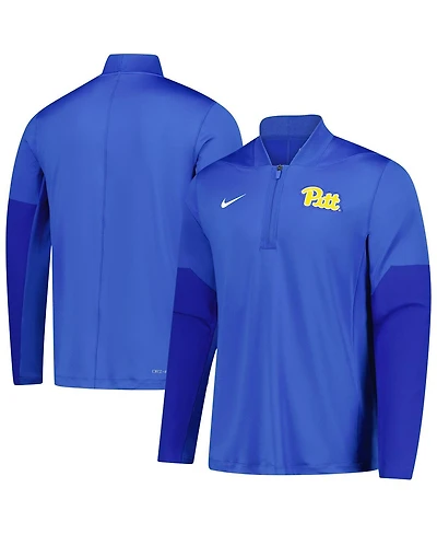 Nike Men's Royal Pitt Panthers Dri-fit Half-Zip Pullover Sweatshirt