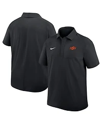 Nike Men's Black Oklahoma State Cowboys Woven Polo Shirt
