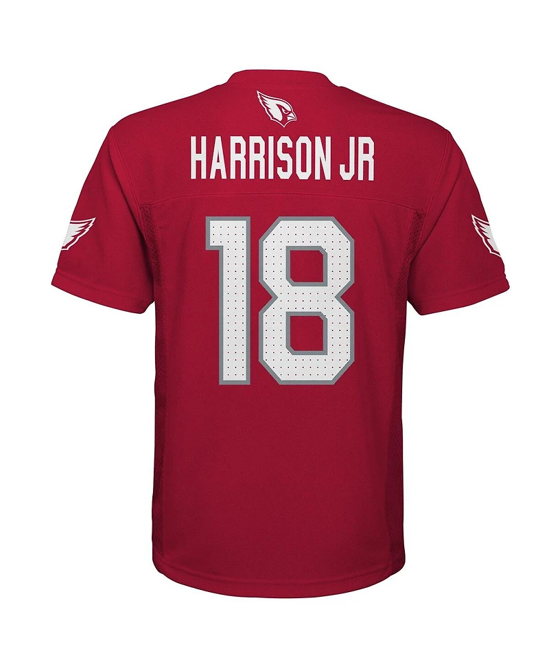 Outerstuff Big Boys and Girls Marvin Harrison Jr. Cardinal Arizona Cardinals Replica Player Jersey