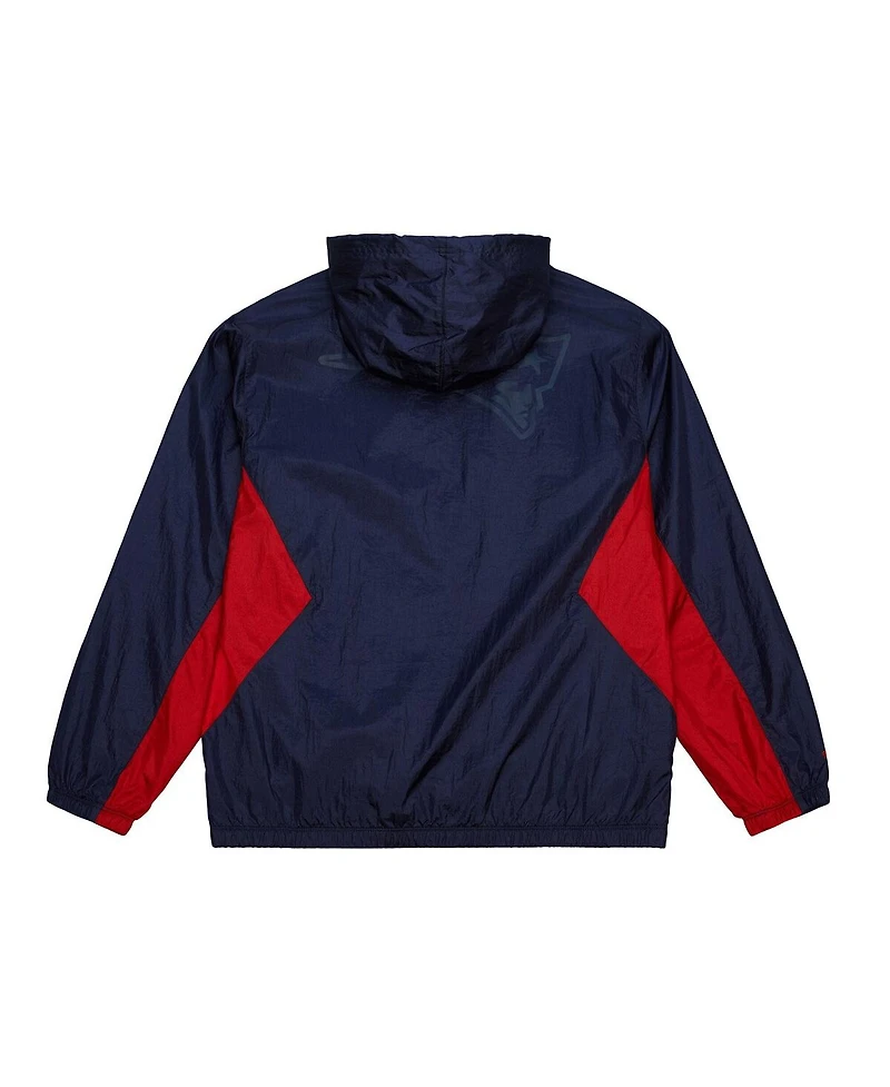 Mitchell & Ness Men's Navy New England Patriots Playmaker Full-Zip Windbreaker Jacket