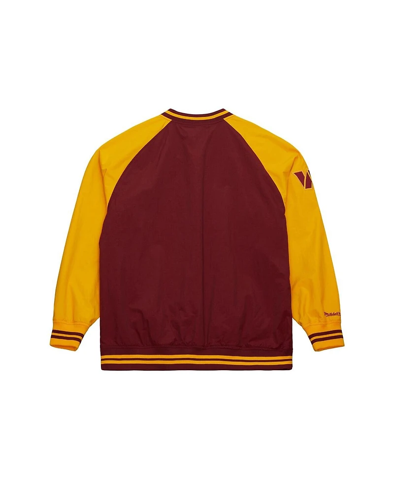 Mitchell & Ness Men's Burgundy Washington Commanders Raglan Jacket