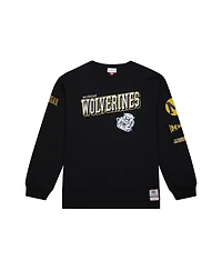 Mitchell & Ness Men's Black Michigan Wolverines Training Camp Long Sleeve T-Shirt