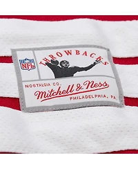 Mitchell & Ness Men's Joe Montana Scarlet San Francisco 49ers Maxed Out Fashion Hockey Jersey