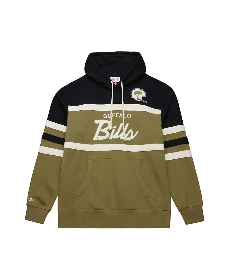 Mitchell & Ness Men's Olive Buffalo Bills Vintage Logo Head Coach Hoodie