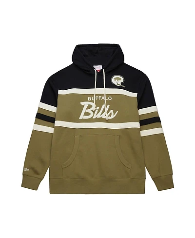 Mitchell & Ness Men's Olive Buffalo Bills Vintage Logo Head Coach Hoodie