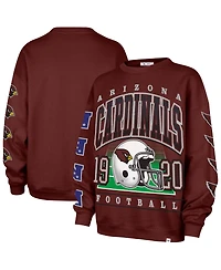 '47 Brand Women's Cardinal Arizona Cardinals Go Big Oversized Pullover Sweatshirt