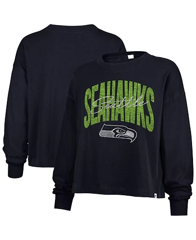 '47 Brand Women's College Navy Seattle Seahawks Muse Sydney Long Sleeve T-Shirt