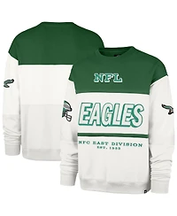 '47 Brand Men's Kelly Green/Cream Philadelphia Eagles Throwback Breeze Maximalist Sweatshirt