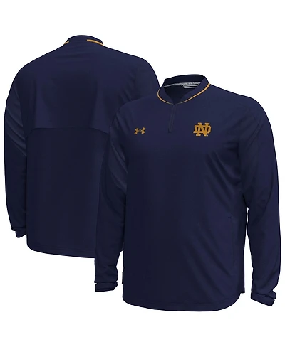 Under Armour Men's Navy Notre Dame Fighting Irish Motivate Long Sleeve Quarter-Zip Jacket