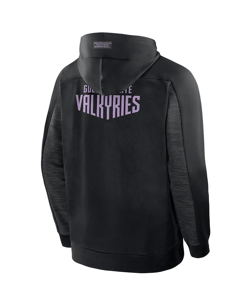 Fanatics Men's Black Golden State Valkyries Back Door Cut Play Defender Full-Zip Hoodie