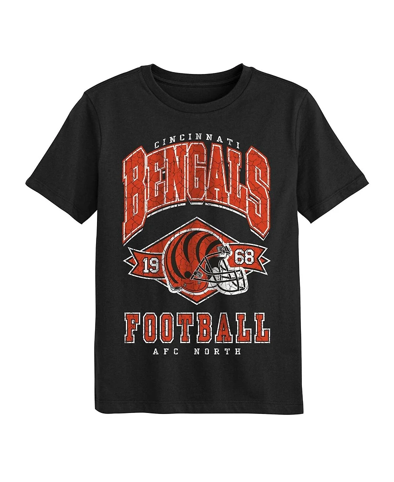 Outerstuff Preschool Black Cincinnati Bengals Kick Off T-Shirt