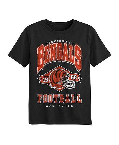 Outerstuff Preschool Black Cincinnati Bengals Kick Off T-Shirt