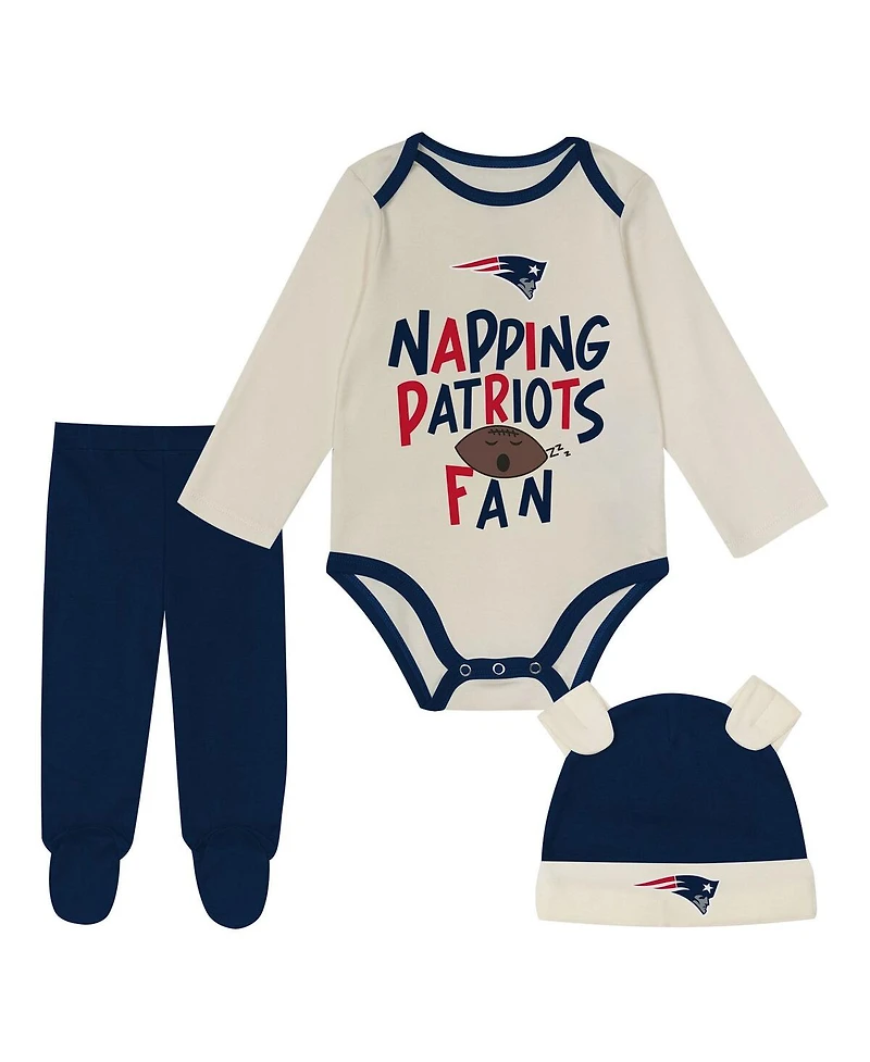 Outerstuff Baby Boys and Girls 3-Piece New England Patriots Little Champ Set