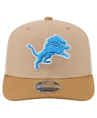 New Era Men's Light Beige Detroit Lions Two-Tone Trucker 9SEVENTY Adjustable Hat