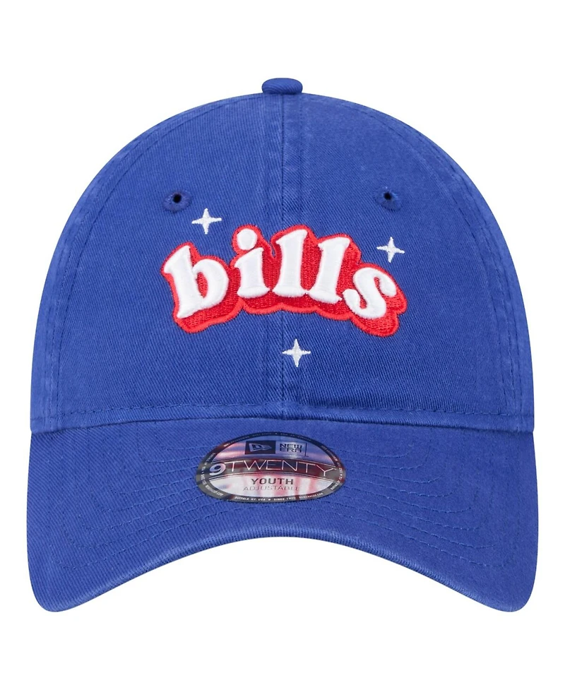 New Era Big Girls Royal Buffalo Bills Cheer 9TWENTY Adjustable Hat