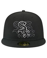New Era Men's Black Chicago White Sox Tri-Hit 59FIFTY Fitted Hat