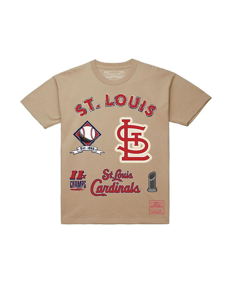 Mitchell & Ness Men's Cream St. Louis Cardinals Legacy Defined T-Shirt