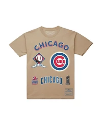 Mitchell & Ness Men's Cream Chicago Cubs Legacy Defined T-Shirt