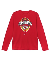 Nike Preschool Red Kansas City Chiefs Primetime Legend Icon Long Sleeve Performance T-Shirt