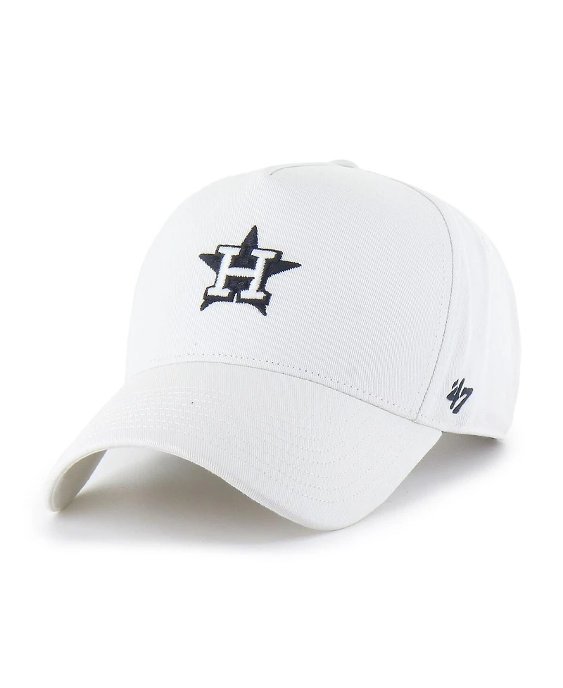 '47 Brand Men's White Houston Astros Foundational Pinch Offside Adjustable Hat