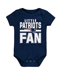 Outerstuff Newborn 3-Piece New England Patriots Little Tike Bodysuit Set