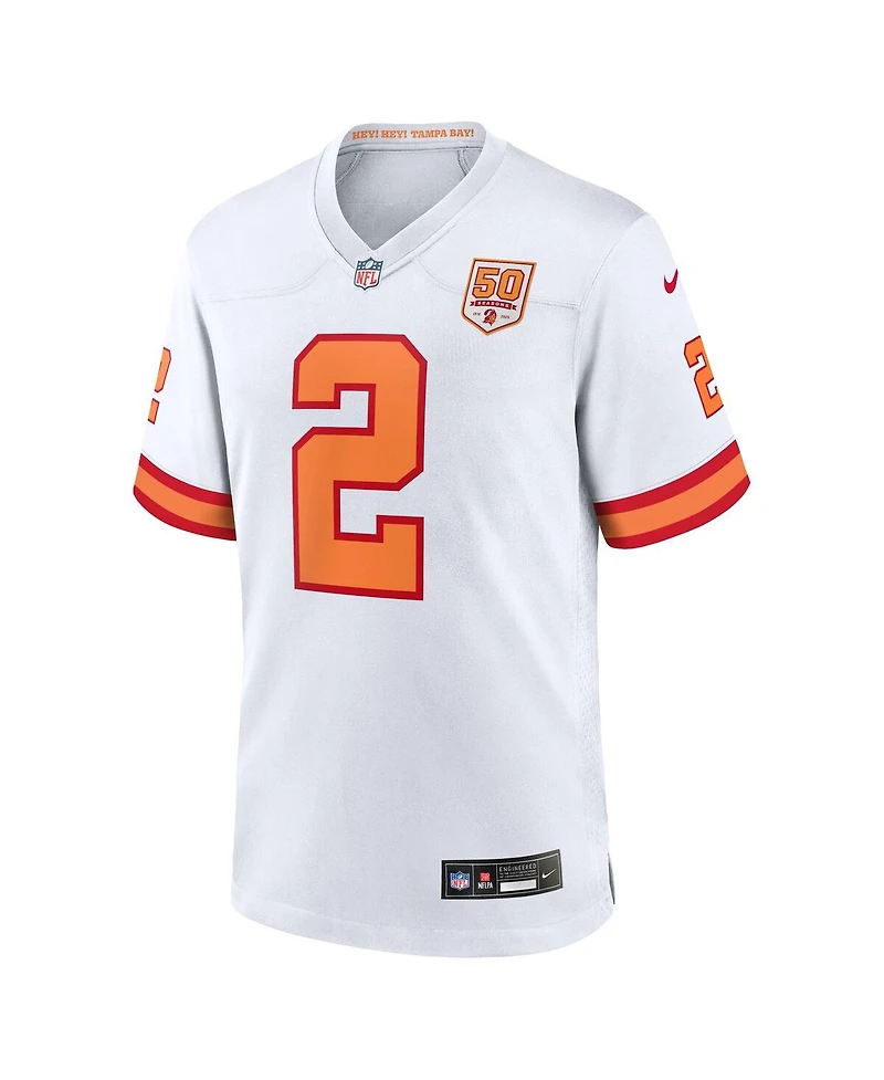 Nike Men's Emeka Egbuka White '76 Tampa Bay Buccaneers Alternate 50th Season Game Jersey