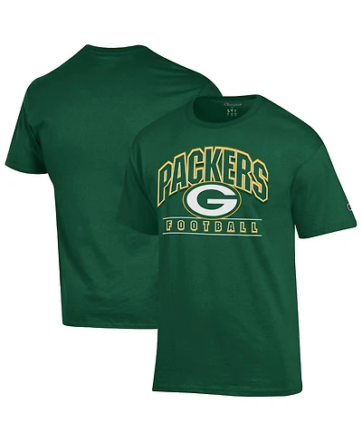 Champion Men's Forest Green Bay Packers Helmet T-Shirt