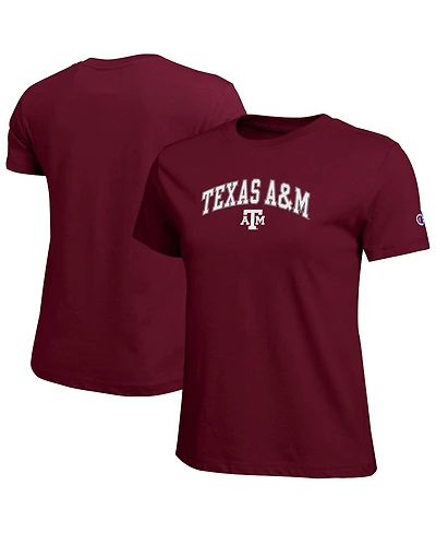 Champion Women's Maroon Texas A & M Aggies Arched Over Logo T-Shirt