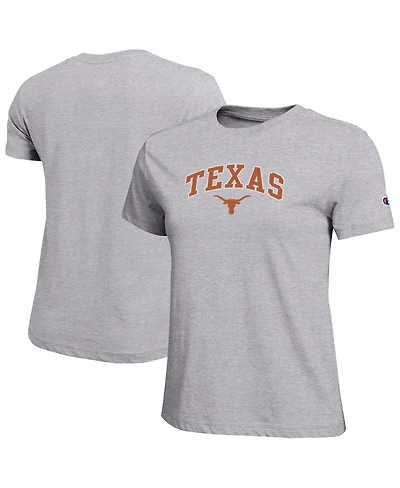 Champion Women's Gray Texas Longhorns Arched Over Logo T-Shirt