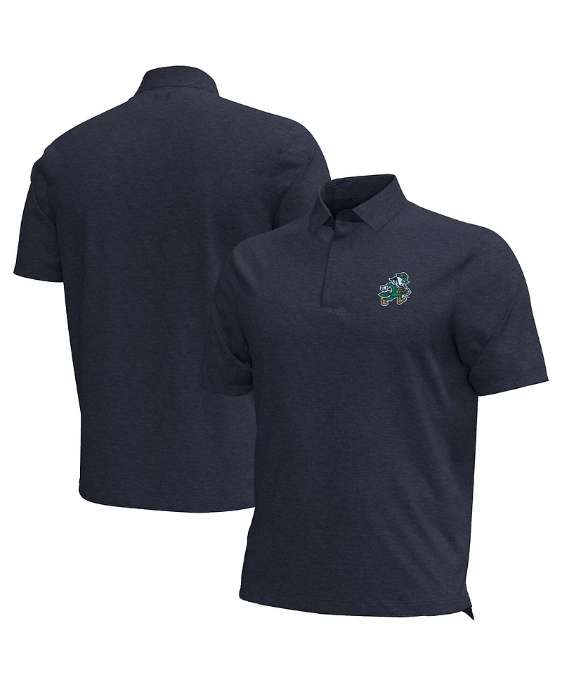 Under Armour Men's Navy Notre Dame Fighting Irish Sporting Leprechaun Aura Polo Shirt