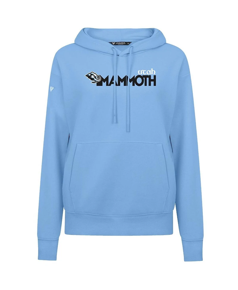 Levelwear Women's Light Blue Utah Mammoth Adorn Wedge Pullover Hoodie