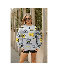Gameday Couture Women's Gray Michigan Wolverines Always on Repeat Fleece Sweatshirt