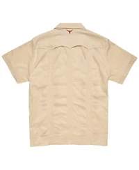 Howler Brothers Men's Tan Texas Longhorns Guayabera Full-Snap Shirt